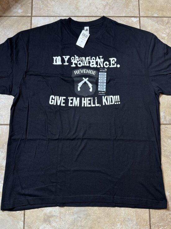 My Chemical Romance Other - My Chemical Romance Give 'Em Hell Kid T-Shirt 2XL Black New With Tags